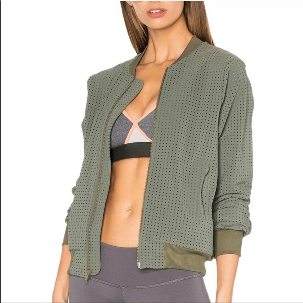 Touche Los Angeles x Morgan Stewart Brendan Perforated Bomber Jacket